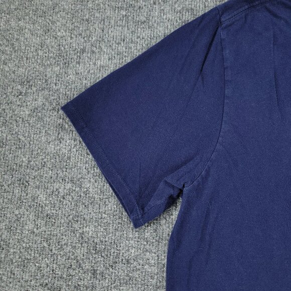 Nike Shirt Men Large Blue Logo Graphic Tee Crew Neck Short Sleeve Pullover Adult - Picture 6 of 12